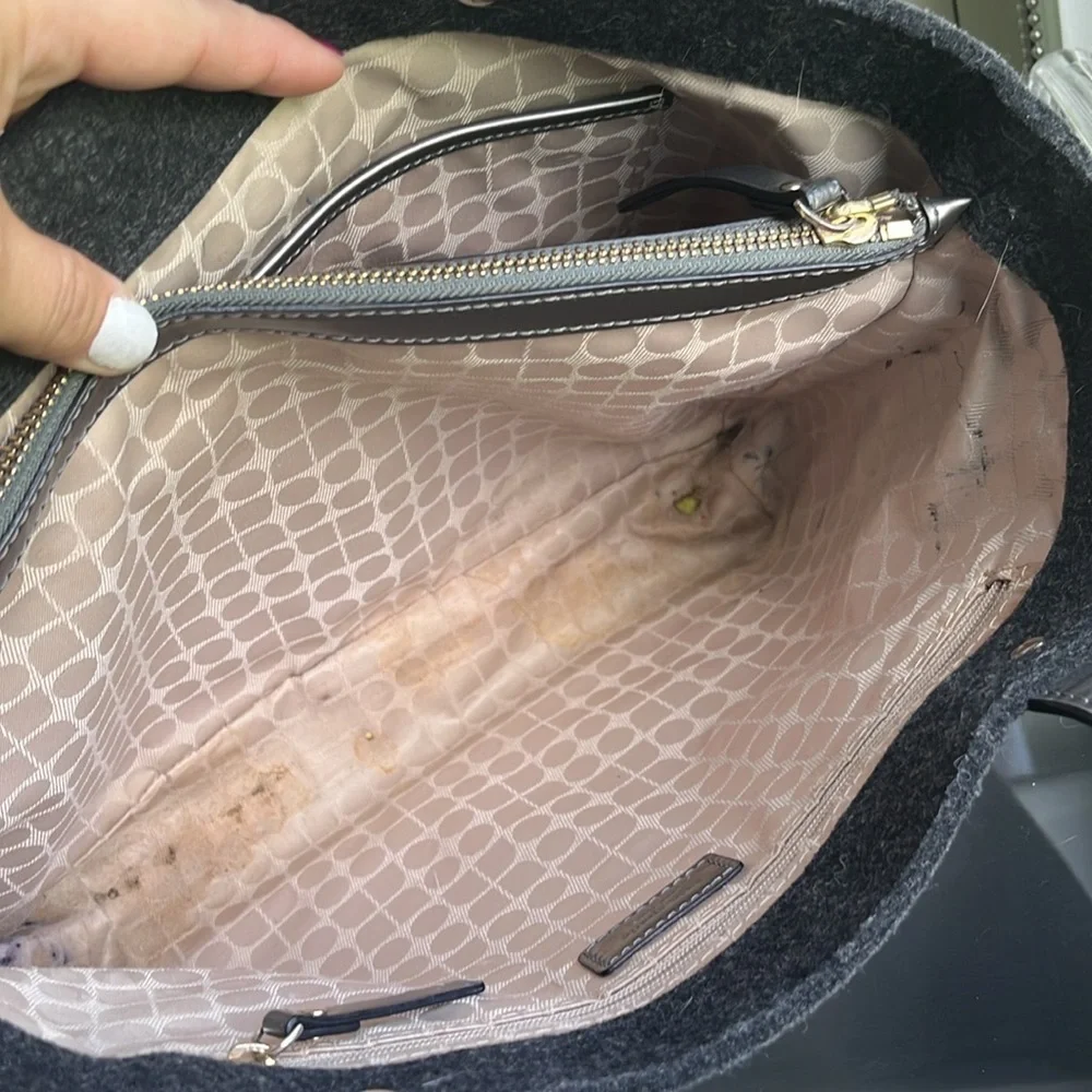 Kate Spade rhinestone wool purse